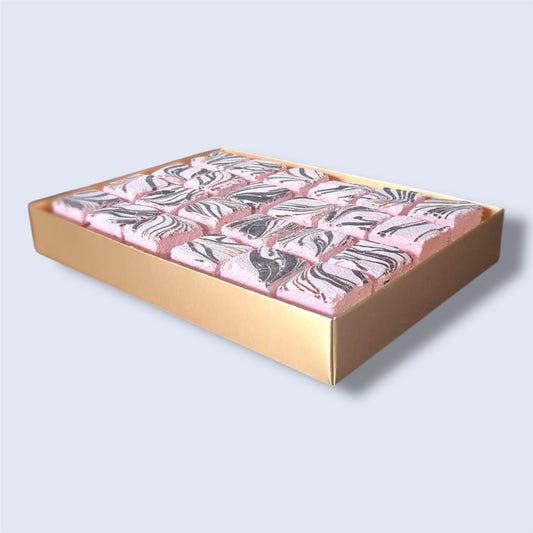 24 RASPBERRY & DARK CHOCOLATE MARSHMALLOWS